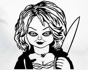 Chucky vinyl decal sticker car window horror film killer doll charles usa seller