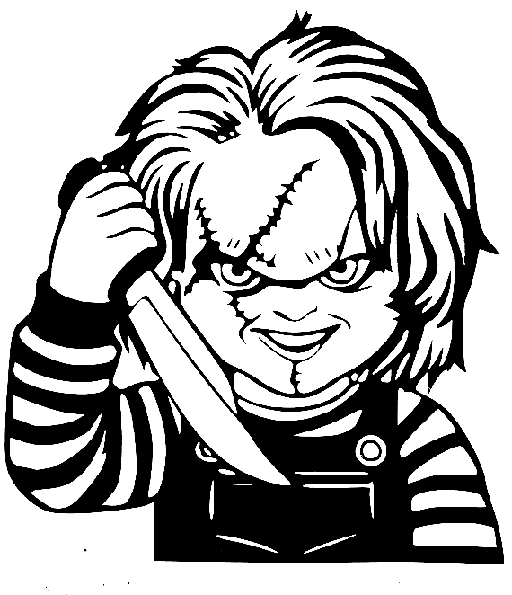 Chucky coloring pages printable for free download