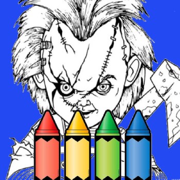 Chucky coloring pages printable coloring page horror chucky pdf