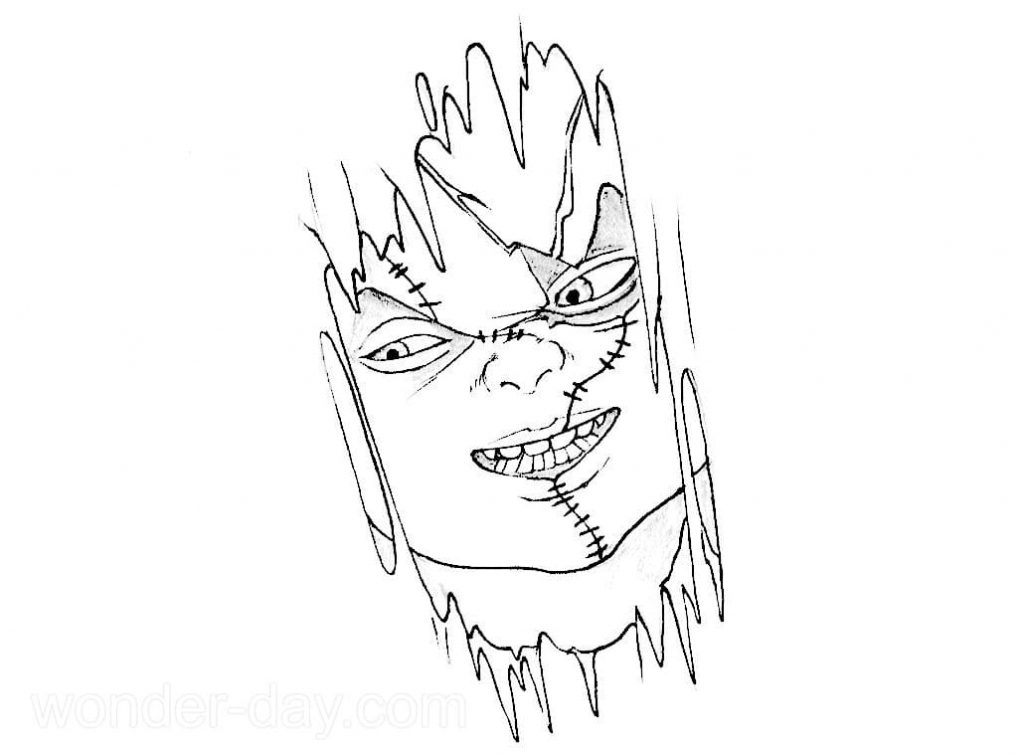 Chucky coloring pages wonder day â coloring pages for children and adults