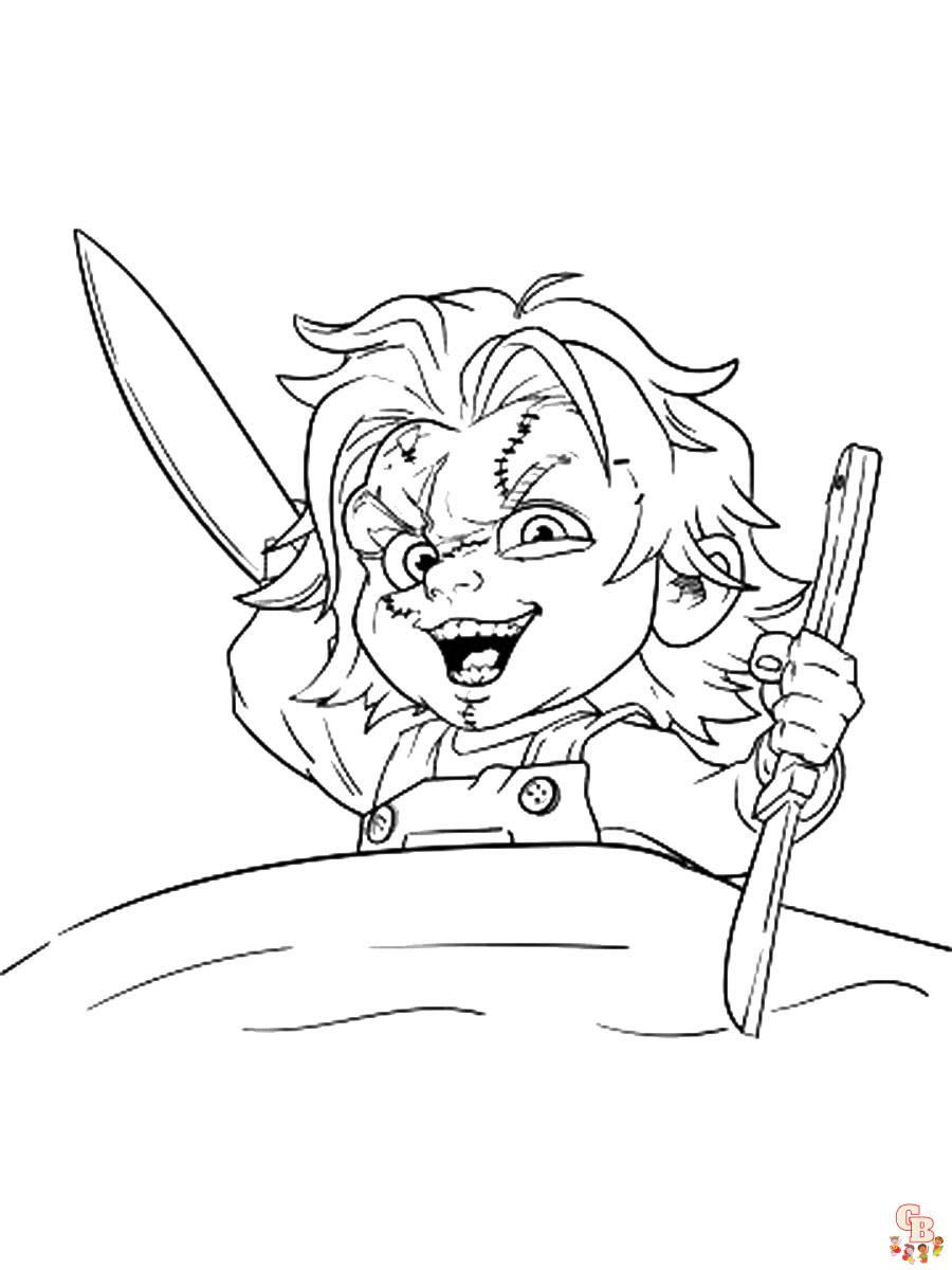 Chucky coloring pages printable free and easy to color