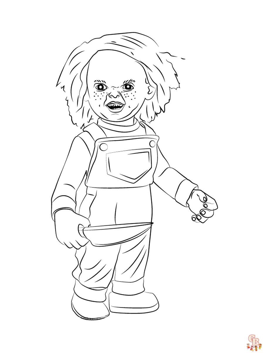 Chucky coloring pages printable free and easy to color