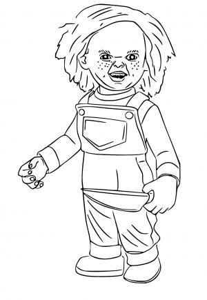 Free printable chucky coloring pages for adults and kids