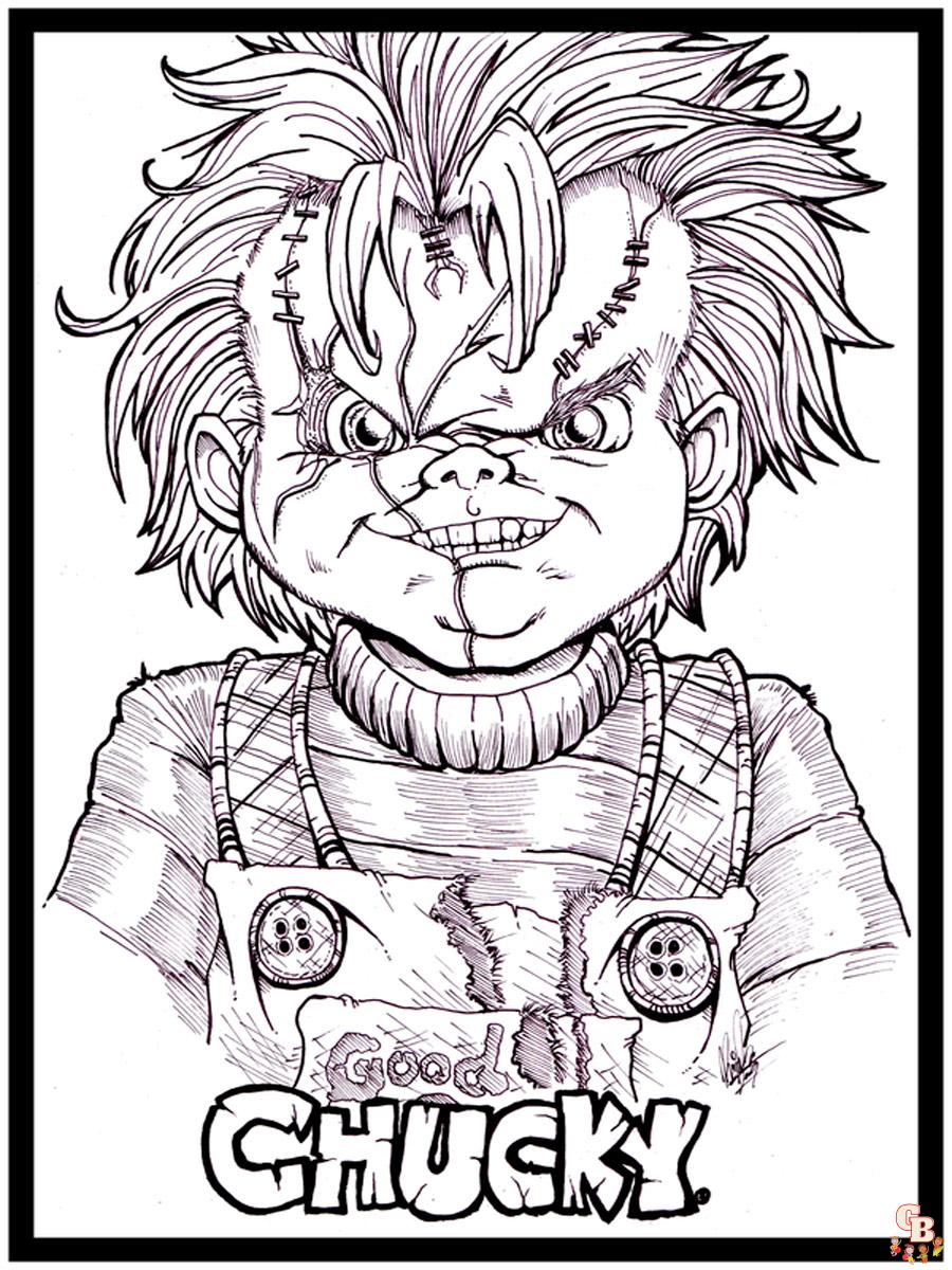 Chucky coloring pages printable free and easy to color