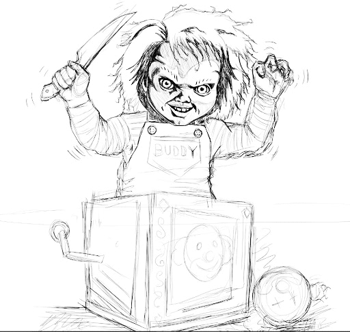 Chucky coloring pages printable for free download