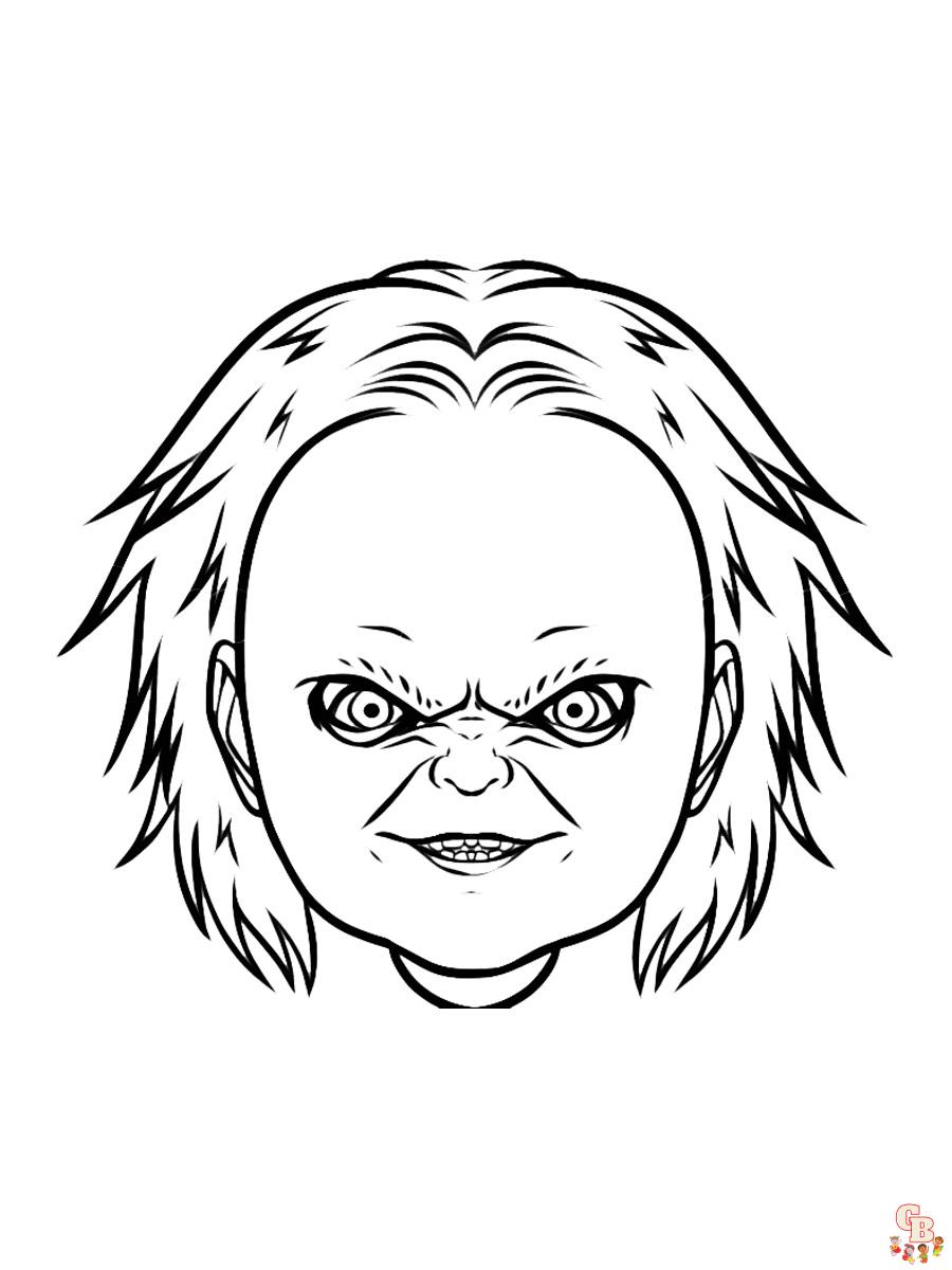 Chucky coloring pages printable free and easy to color