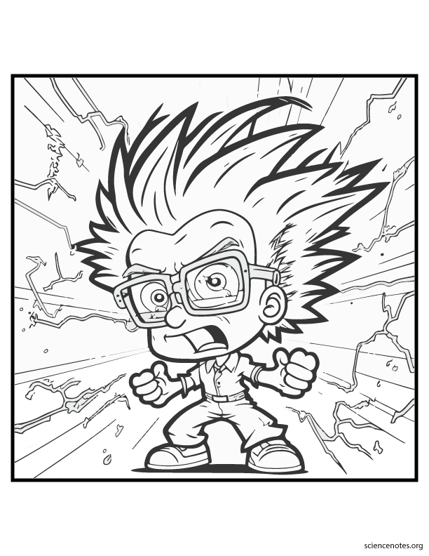 Mad scientist coloring pages