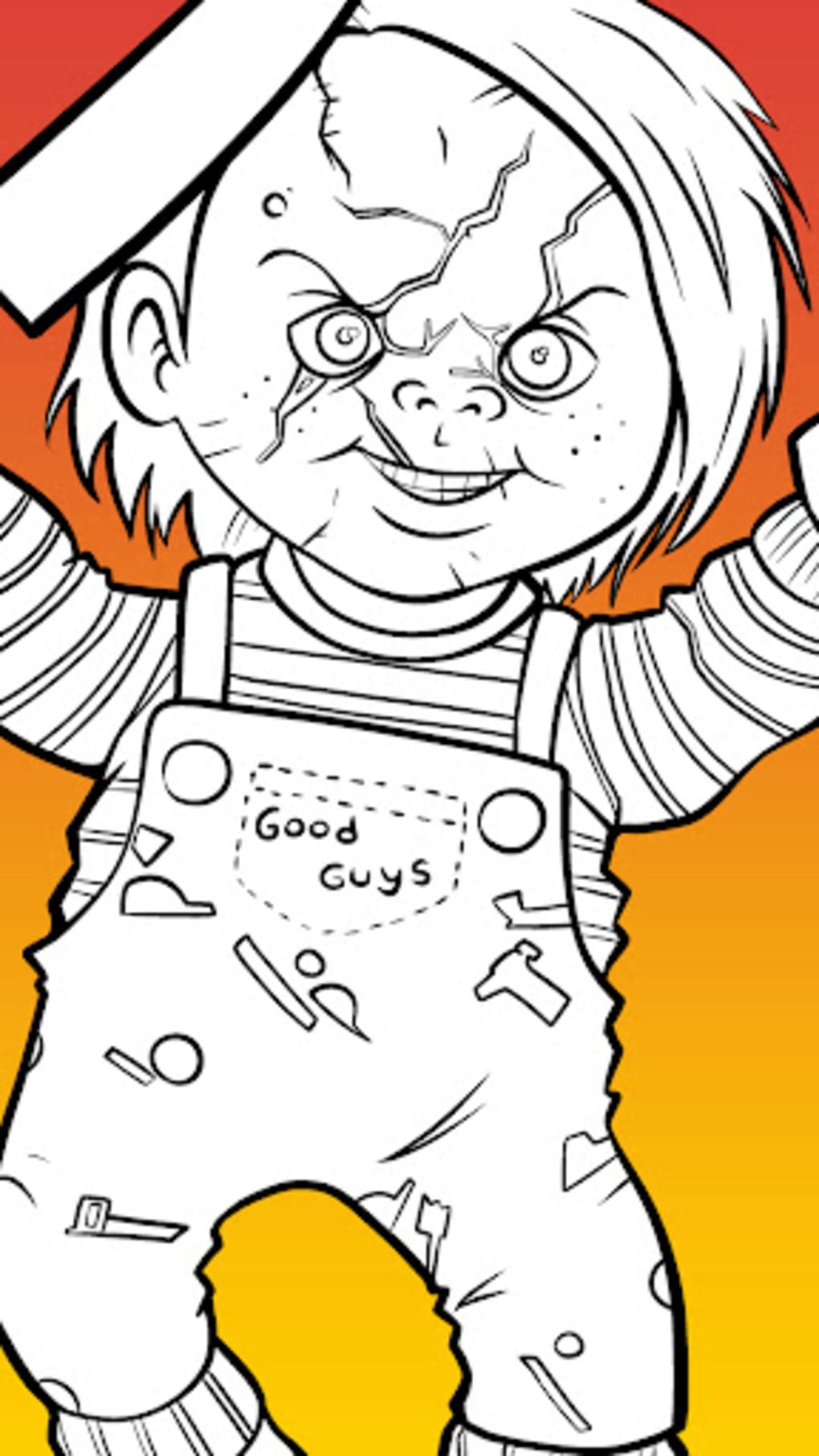 How to draw chucky for android