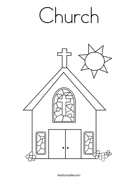 Church coloring page