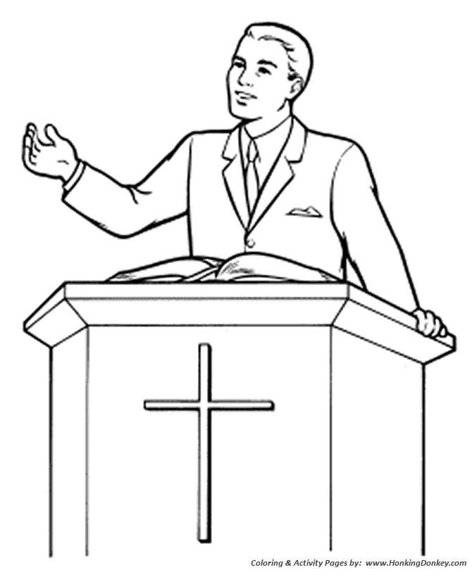 Church coloring pages