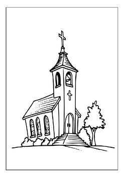 Enchanting printable church coloring pages for endless artistic adventure