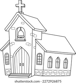 Thousand coloring page church royalty