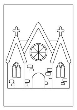 Artistic journey begins with printable church coloring pages for children