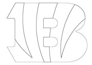 Cincinnati bengals logo coloring page