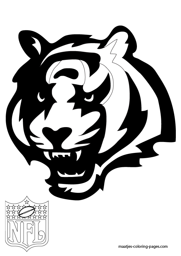 Cincinnati bengals coloring pages cincinnati bengals football coloring pages bengals