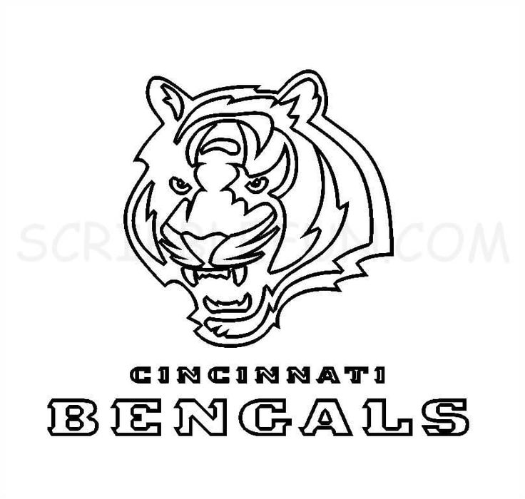 Cincinnati bengals coloring pages