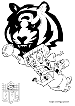 Cincinnati bengals coloring pages