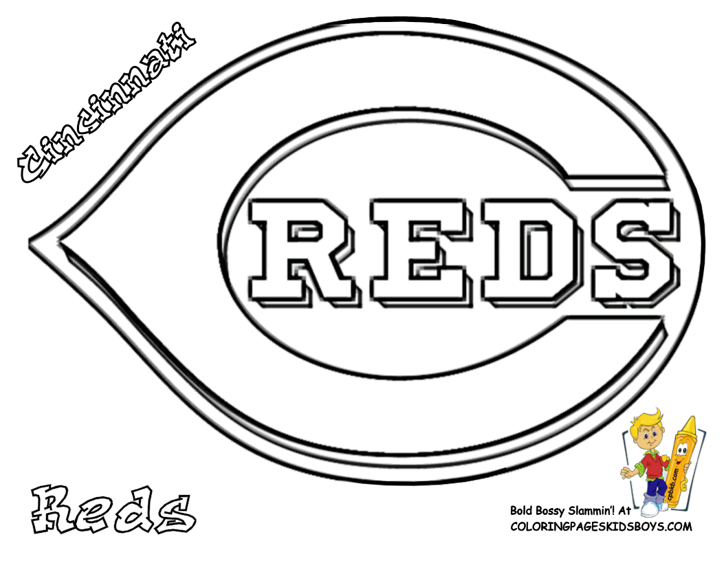 Baseball colouring pages