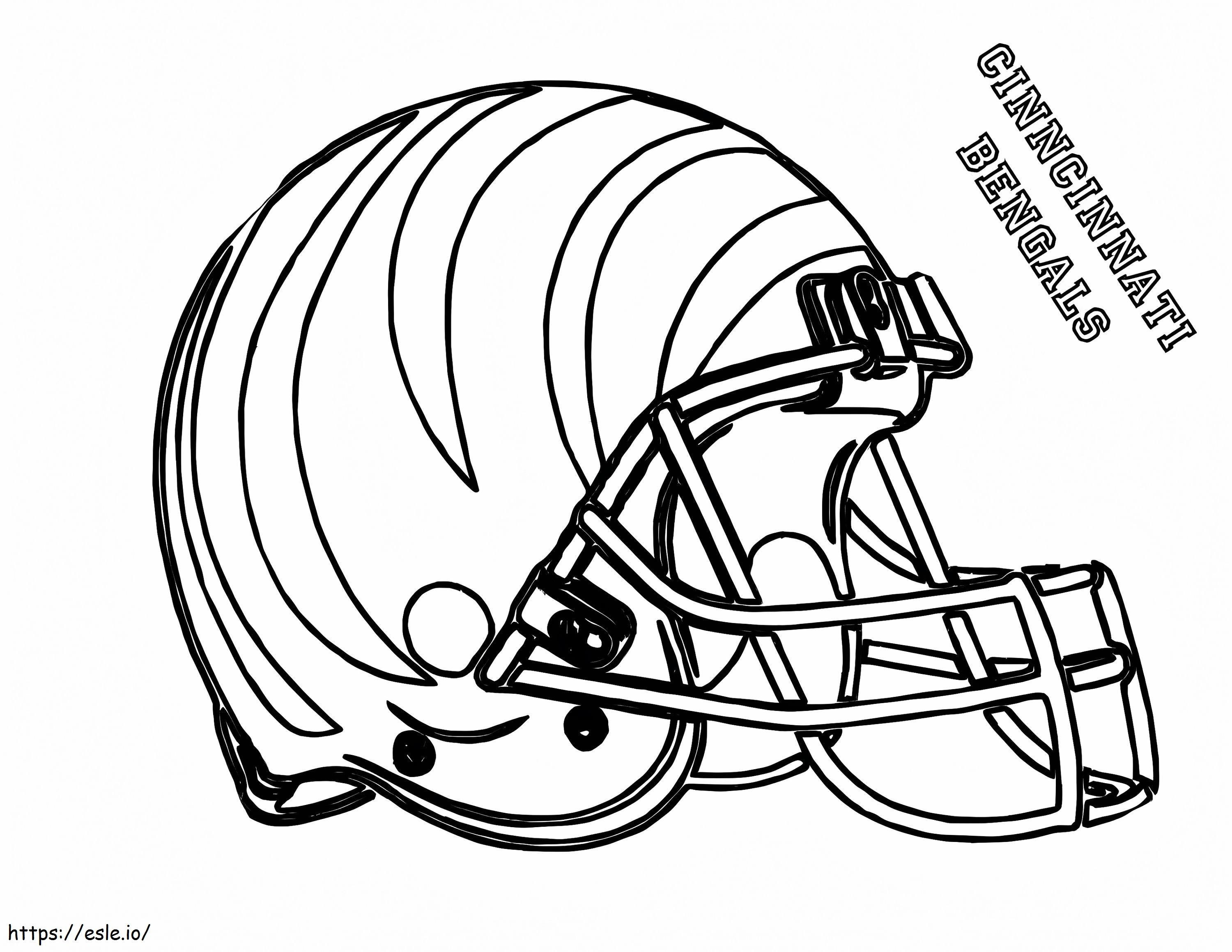 Cinncinnati bengals coloring page