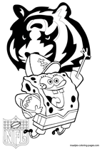 Cincinnati bengals coloring pages