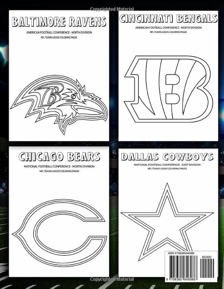 College football team logos coloring by elbouzidi yassin