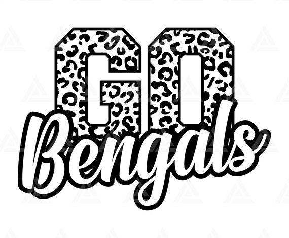 Go bengals leopard svg go bengals football svg run bengals svg cheer mom t