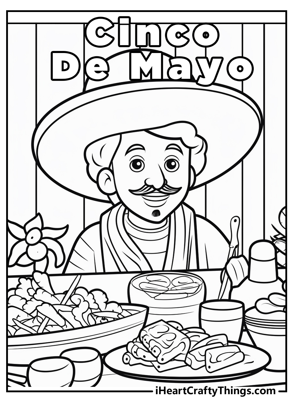 Printable cinco de mayo coloring pages updated