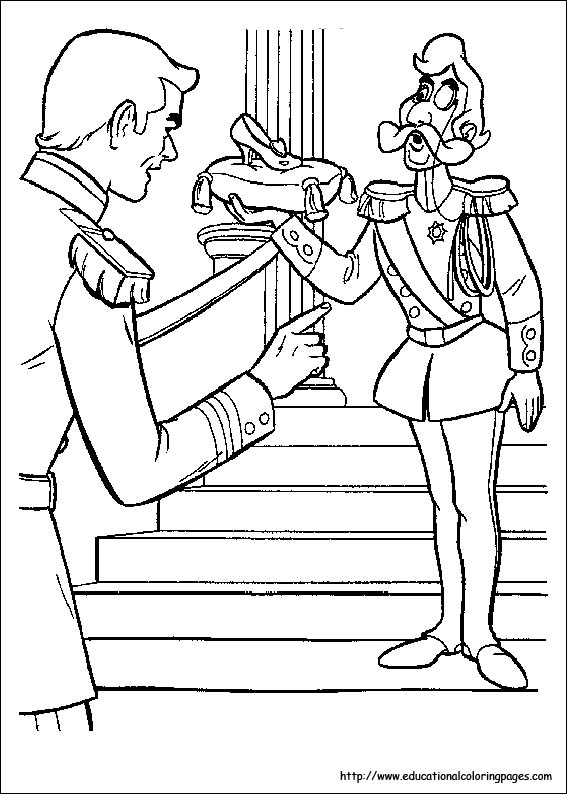 Cinderella coloring pages free for kids