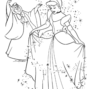 Cinderella coloring pages printable for free download