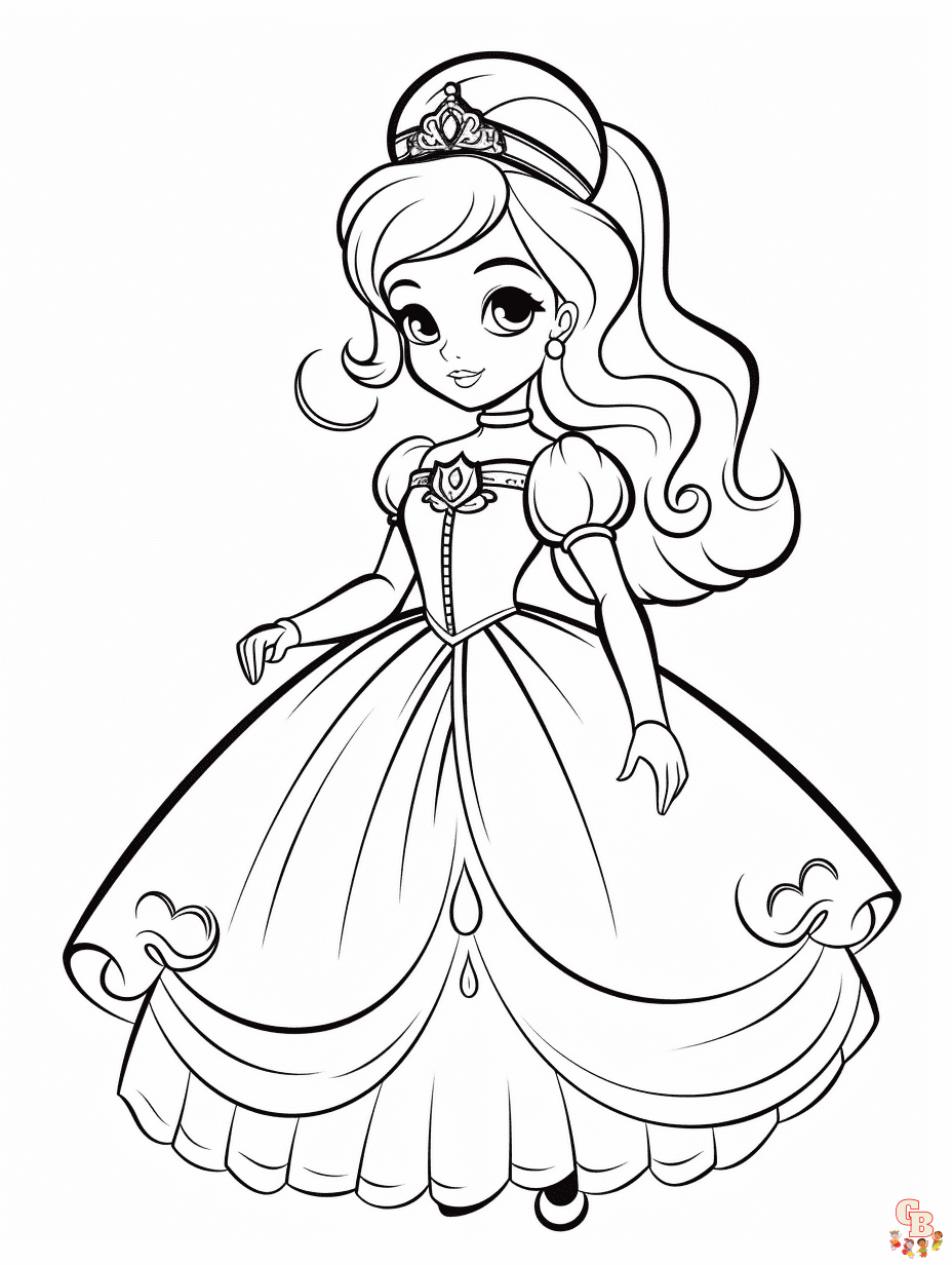 Free printable cinderella coloring pages