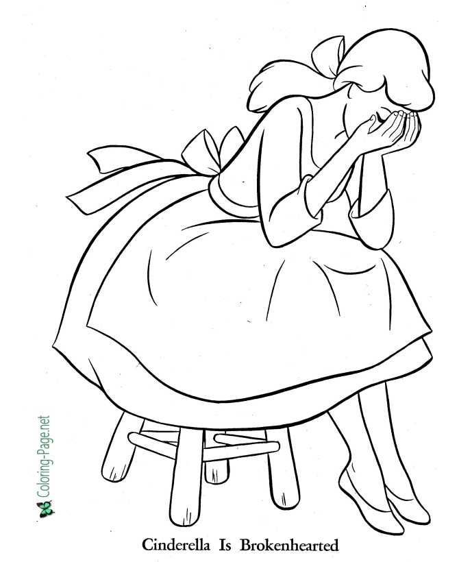 Cinderella coloring pages