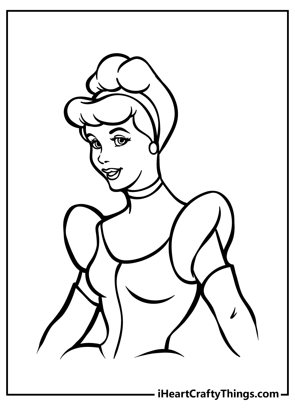 Cinderella coloring pages free printables