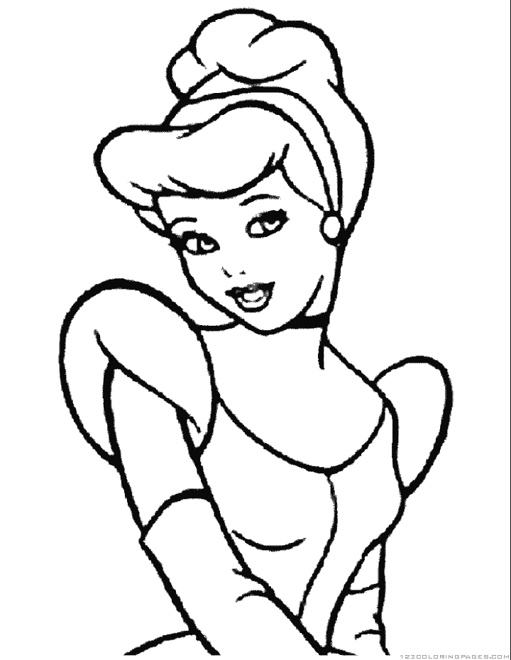 Cinderella coloring pages