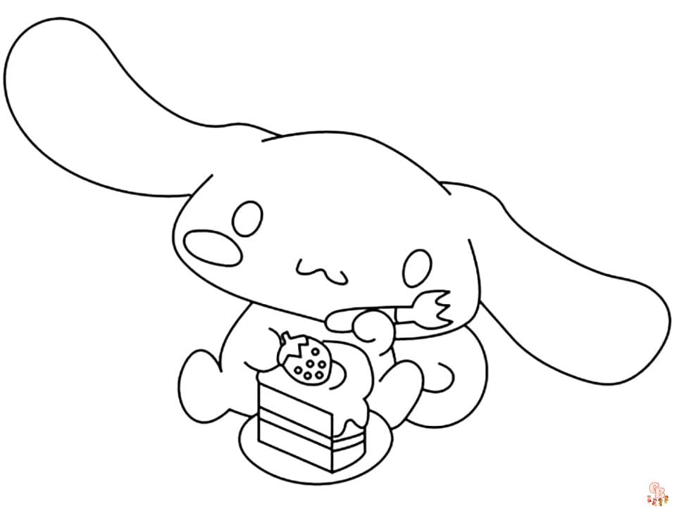 Cinnamoroll coloring pages printable and free