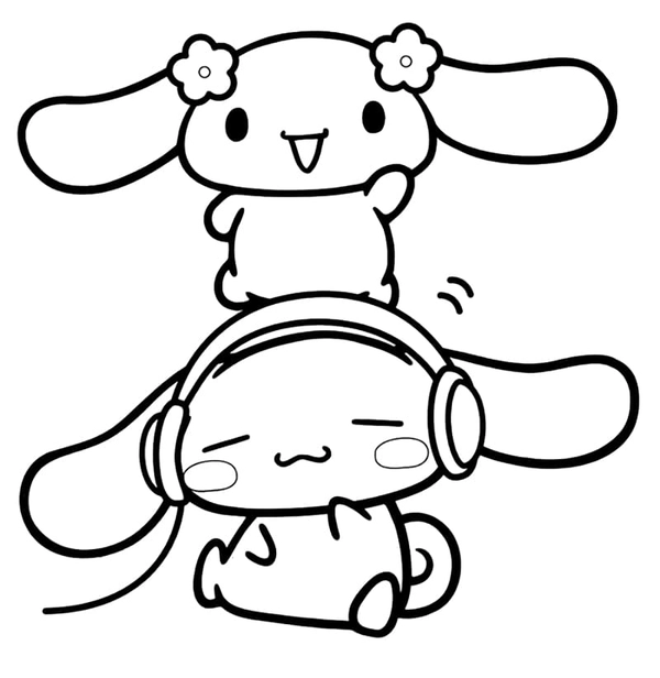 Ðï cinnamoroll with headphones