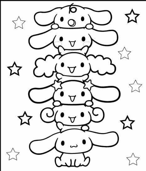 Cinnamoroll coloring pages