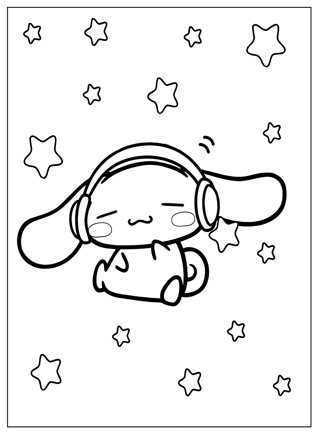 Cinnamoroll coloring pages