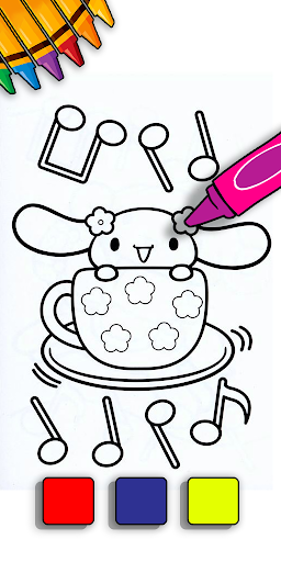 Doll cinnamoroll coloring book