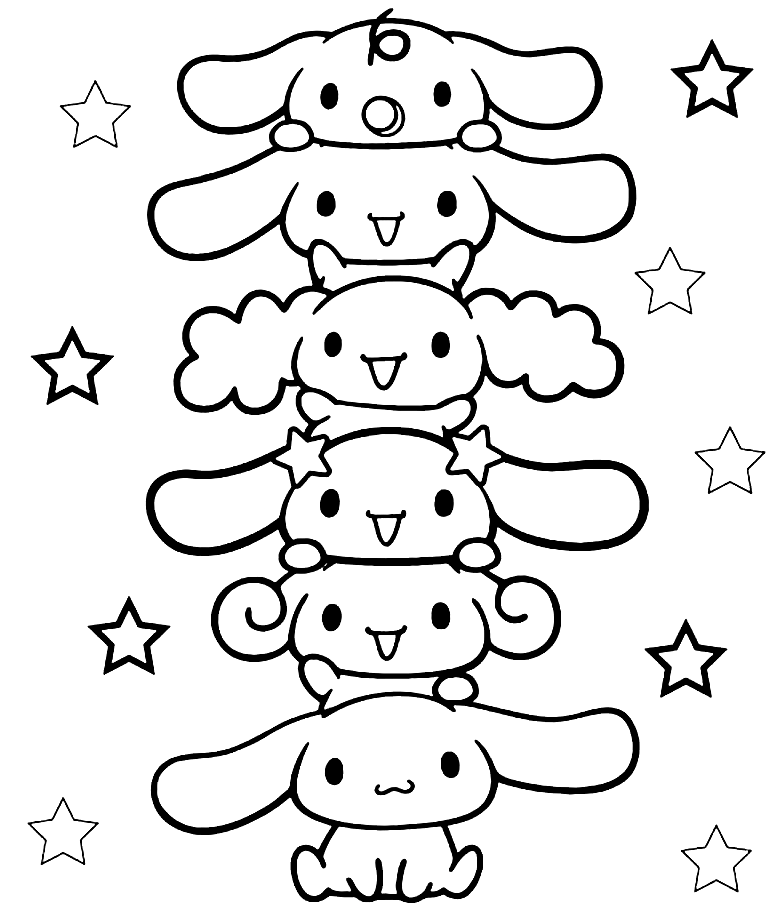 Cinnamoroll coloring pages printable for free download