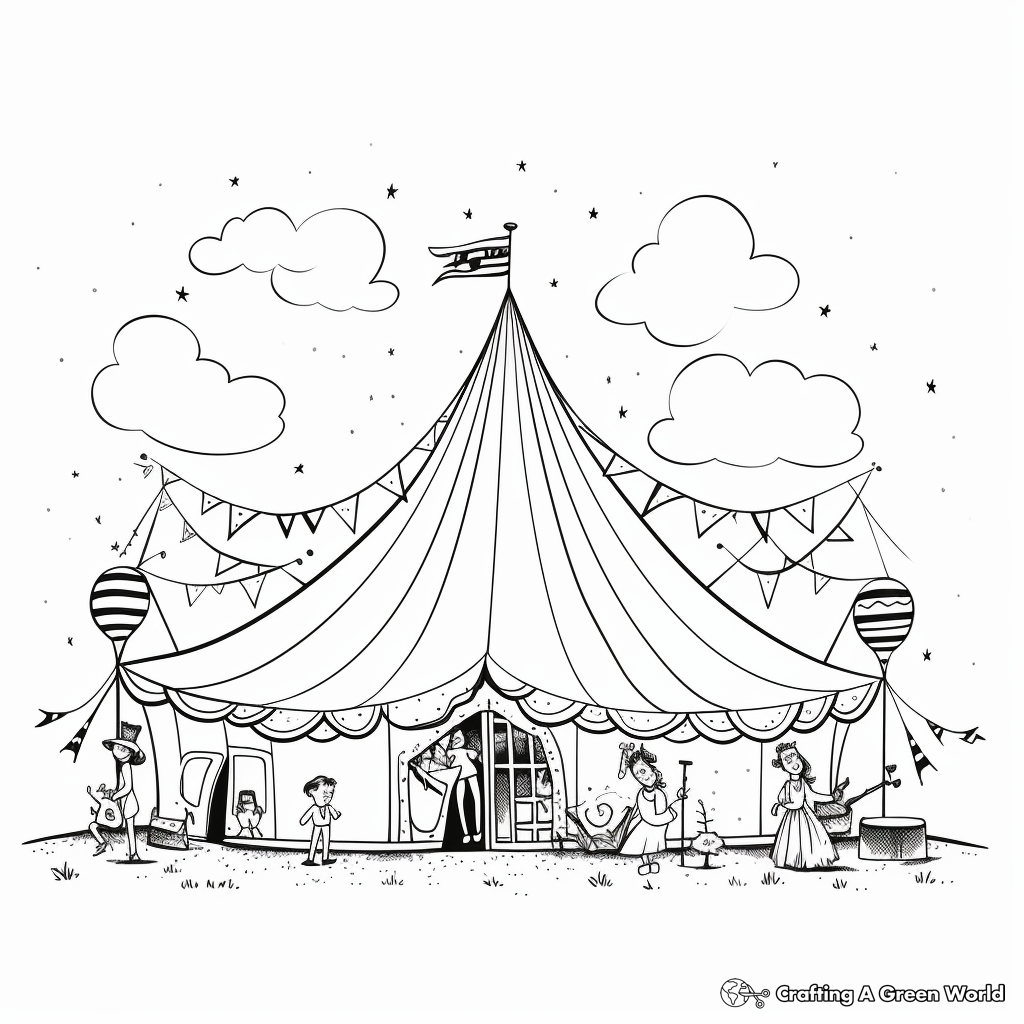 Circus coloring pages