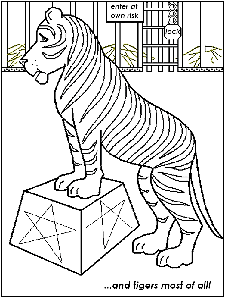 Free printable circus coloring pages for kids