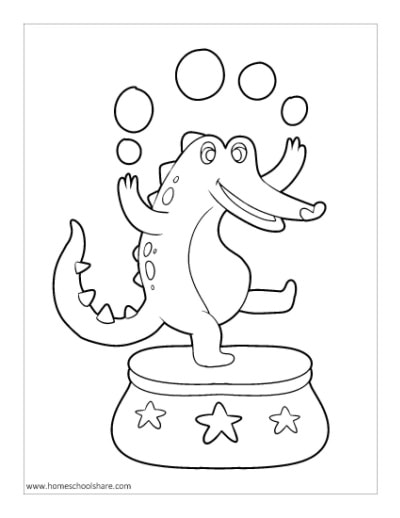 Circus coloring pages