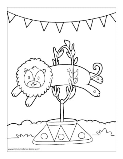 Circus coloring pages