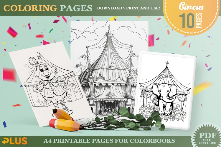 Circus coloring pages