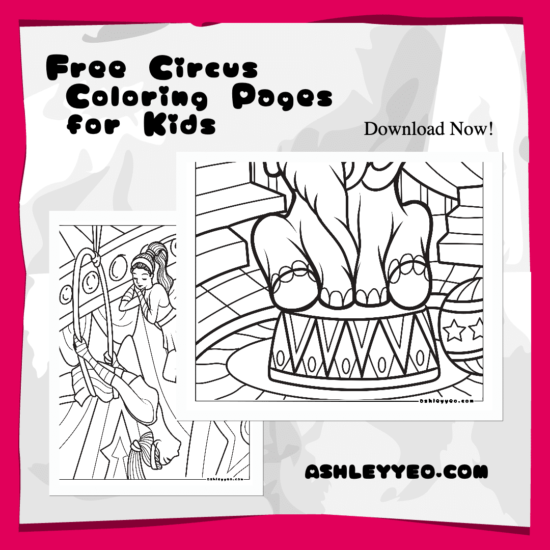 Free circus coloring pages for kids