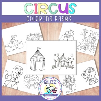 Circus coloring pages carnival printable activity by buzzprintables