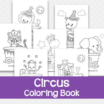 Circus coloring book â messy little monster shop