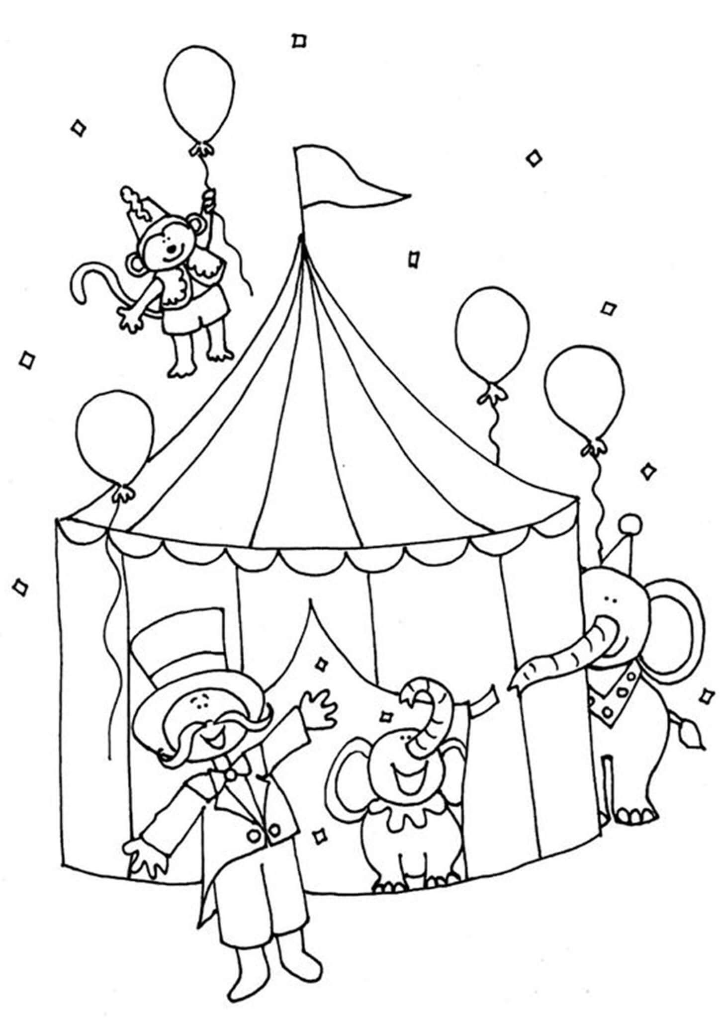 Free easy to print circus coloring pages coloring pages kindergarten coloring pages coloring book pages