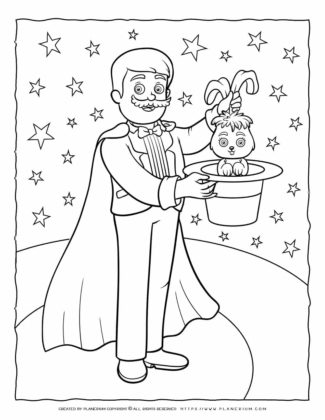 Circus coloring page