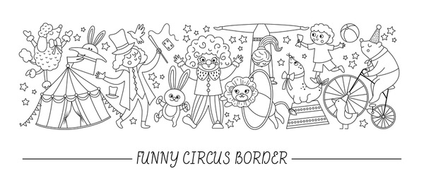 Thousand circus coloring pages royalty